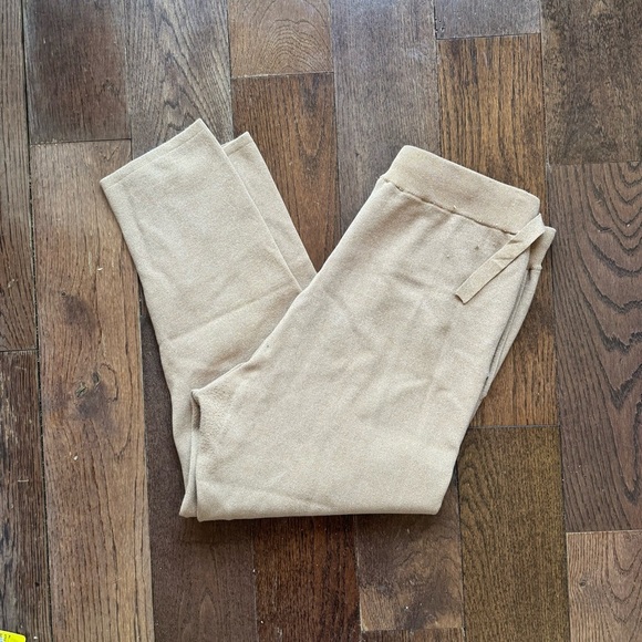 Camilla & Marc Charlton Relaxed Viscose Pant In Beige Melange Large - Picture 4 of 5